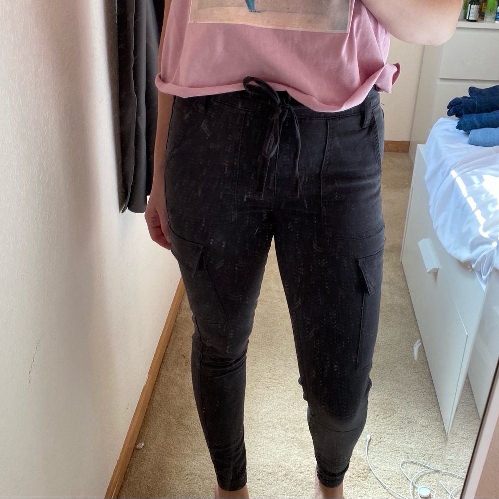 AE Dark Gray Cargo Jeggings